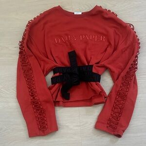 Daily Paper Orange Crew with Black Belt Detail